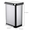 430 Stainless Steel Compressing Trash Can