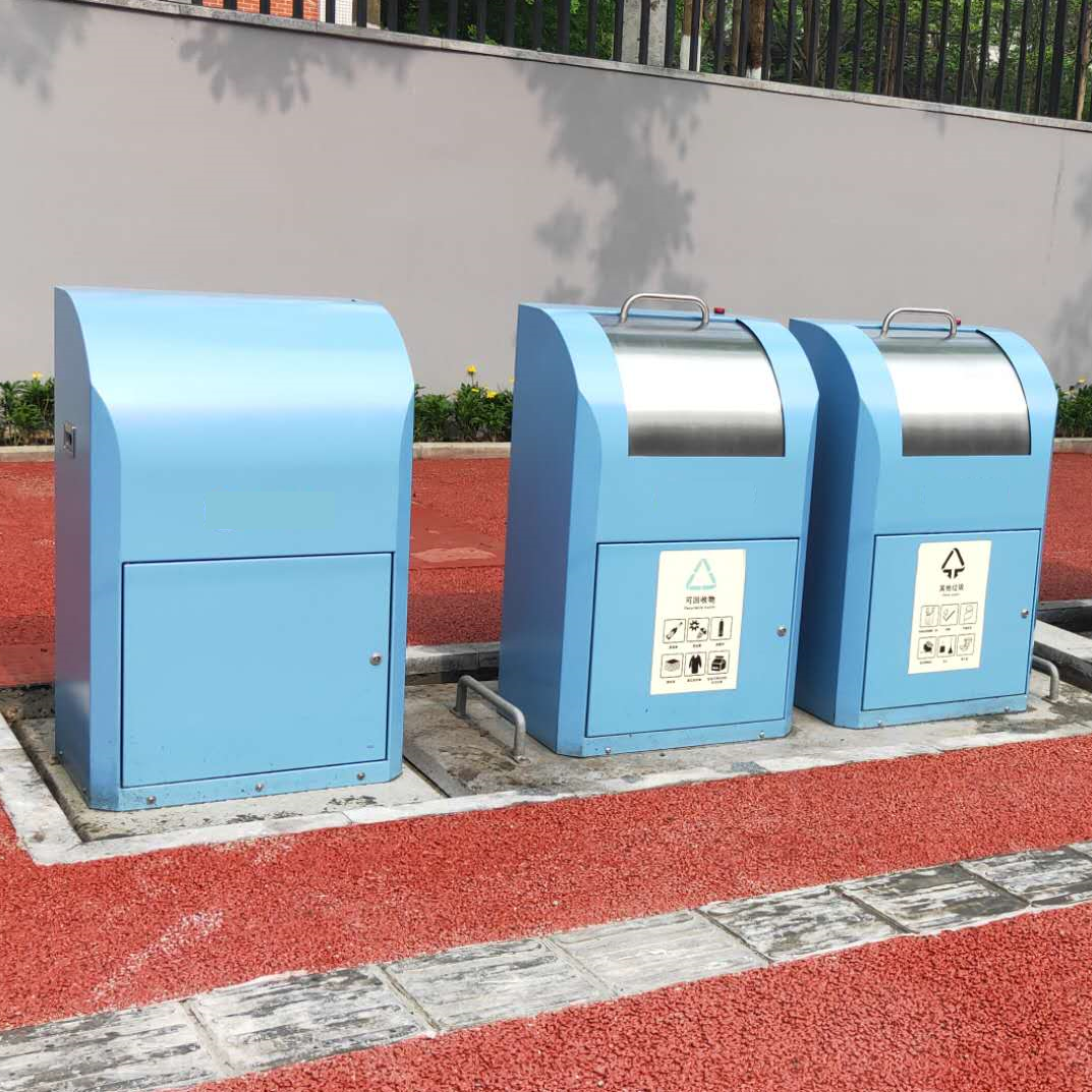 City Underground Trash Container Waste Collection Management System