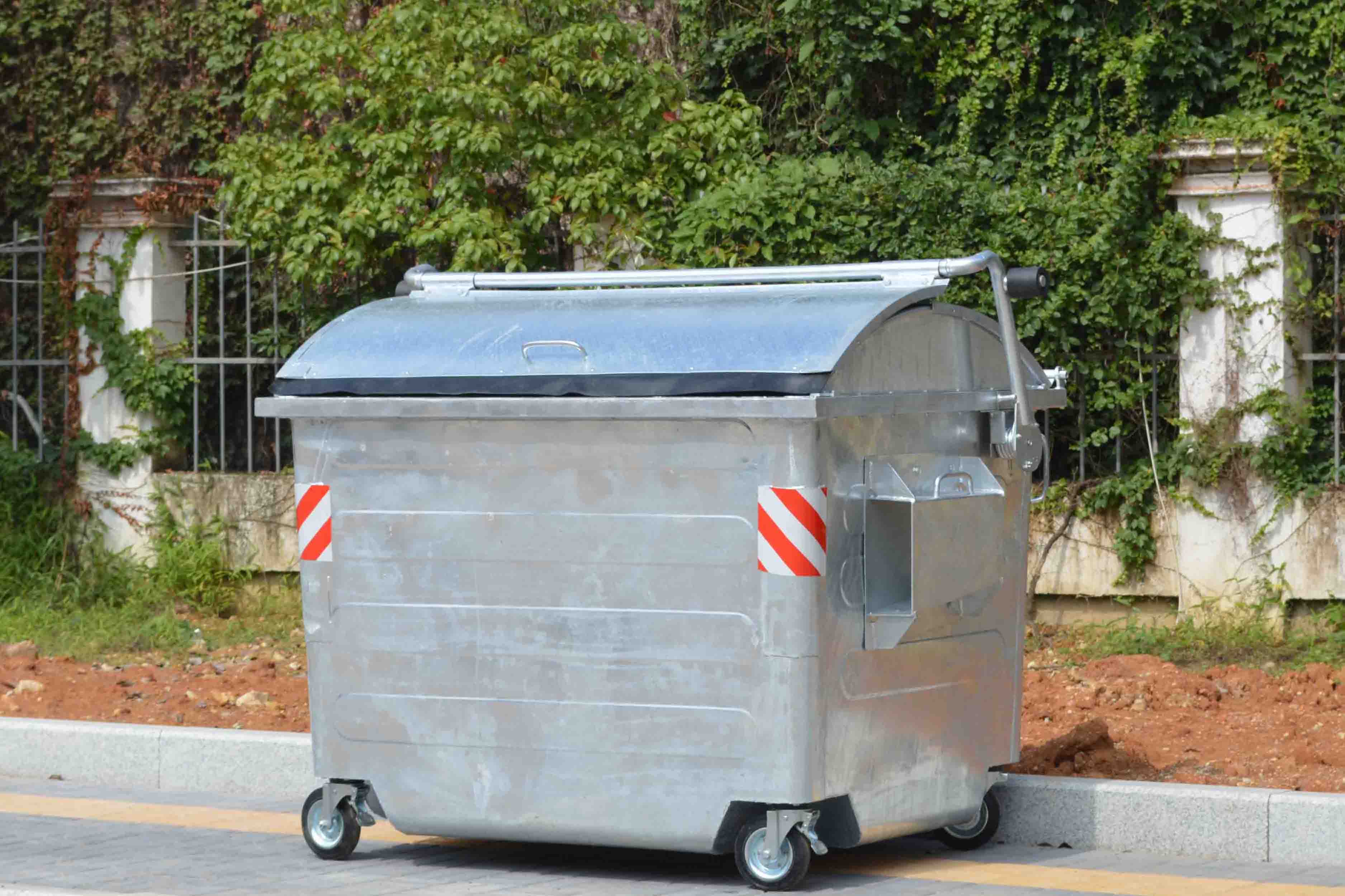 2500L Hot Dip Galvanization Steel Outdoor Waste Bins Buy outdoor