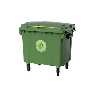 800L High Quality Movable Outdoor Plastic Garbage Container 